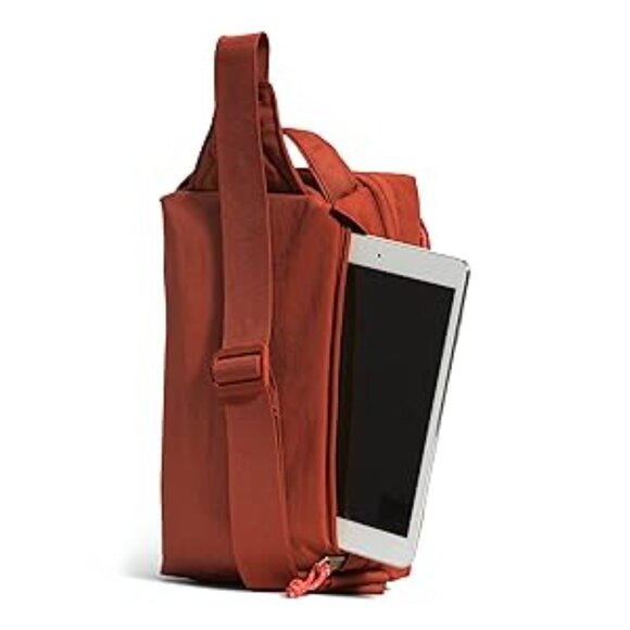 #110 NWT - THE NORTH FACE Berkeley Field Bag, Rusted Bronze/Dusty Coral Orange - Picture 3 of 16